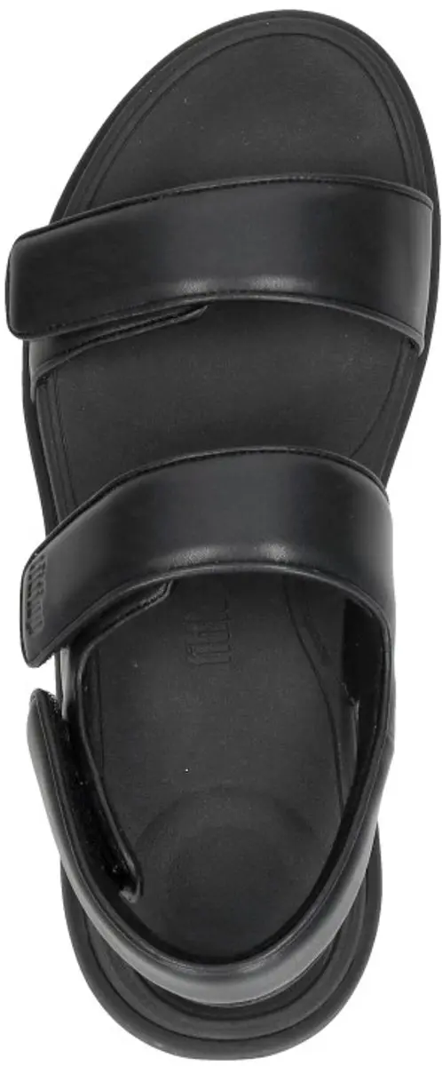 FitFlop F-Mode Go Adjustable Flatform Sandalen - Zwart