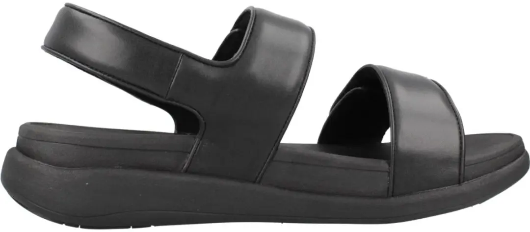 FitFlop F-Mode Go Adjustable Flatform Sandalen - Zwart