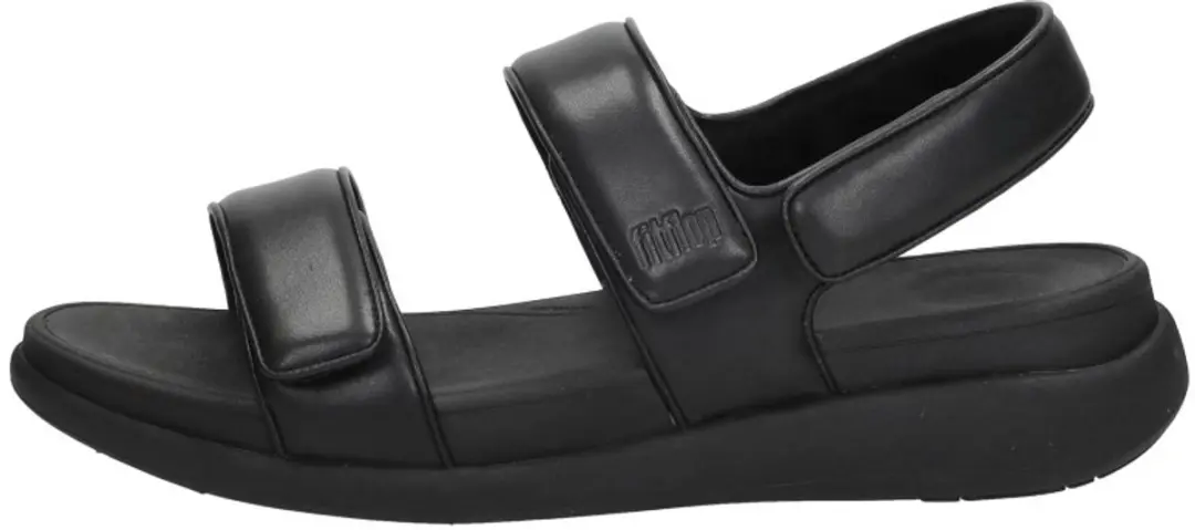 FitFlop F-Mode Go Adjustable Flatform Sandalen - Zwart