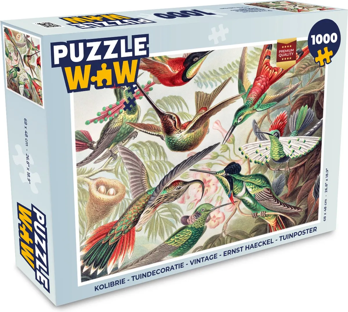 PuzzleWow Kolibrie Legpuzzel 1000 Stuks