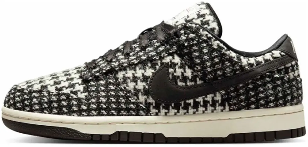 Nike Dunk Low Harris Tweed White Black Multi (W)