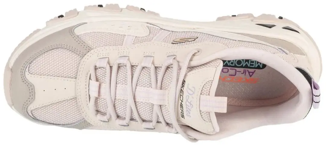 Skechers D'Lites Hiker Dames Sneaker 180128-NTMT - Wit