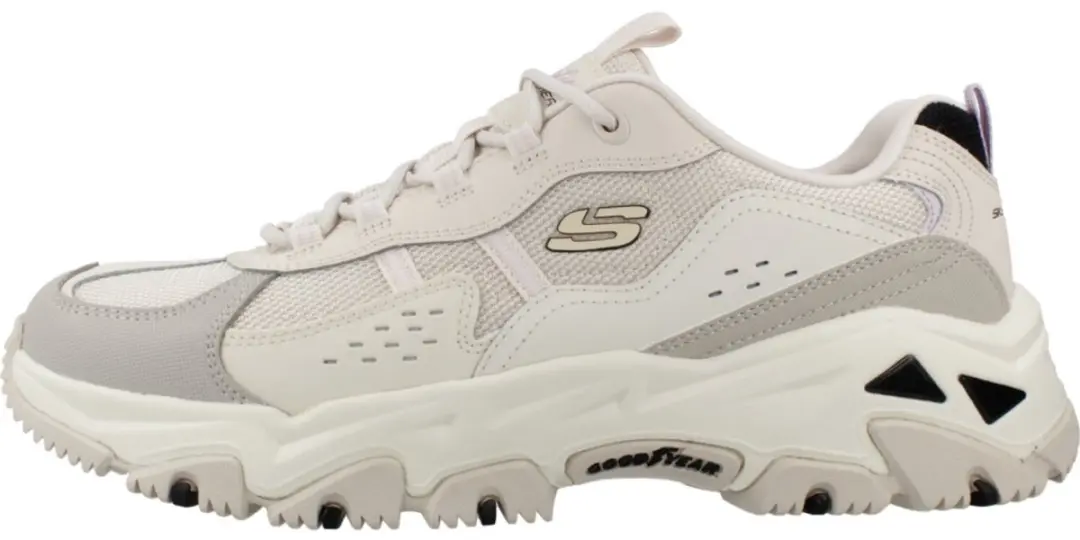 Skechers D'Lites Hiker Dames Sneaker 180128-NTMT - Wit