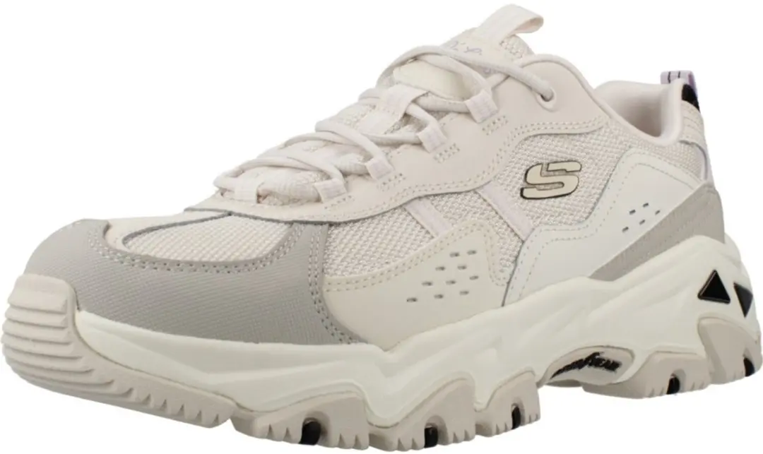 Skechers D'Lites Hiker Dames Sneaker 180128-NTMT - Wit