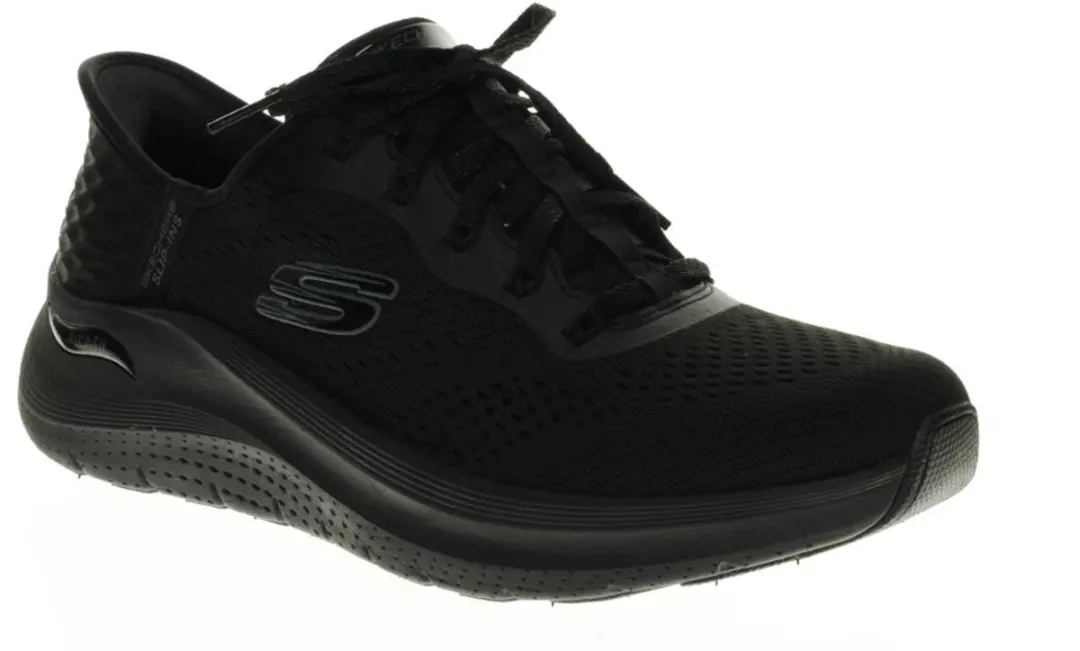 Skechers Arch Fit Slip-ins Easy Chic Dames Sneakers - Zwart