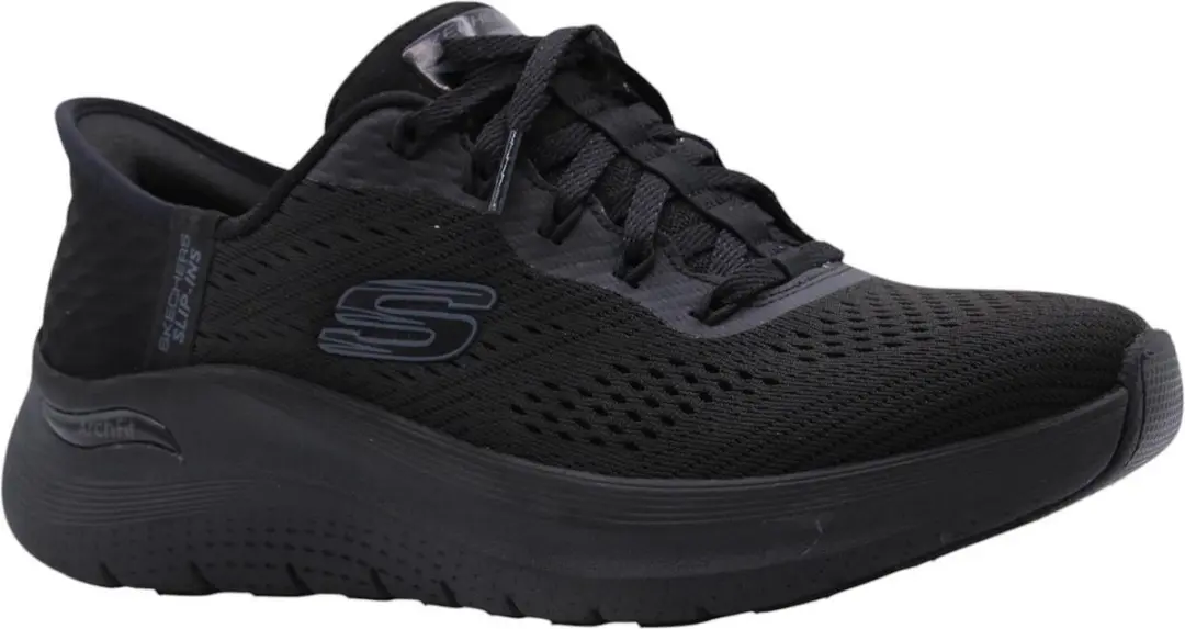 Skechers Arch Fit Slip-ins Easy Chic Dames Sneakers - Zwart