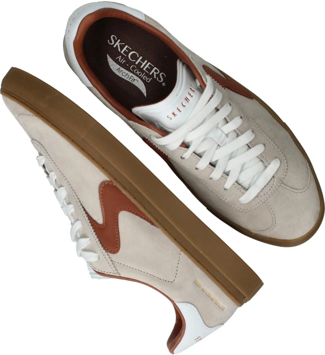 Skechers Arch Fit Legend Romah Sneakers - Heren - Beige - afbeelding 5 van 6