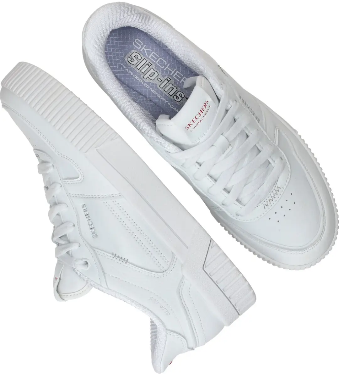 Skechers Jade Put It In Neutral Slip-Ins Dames Sneakers 185222-WHT - Wit
