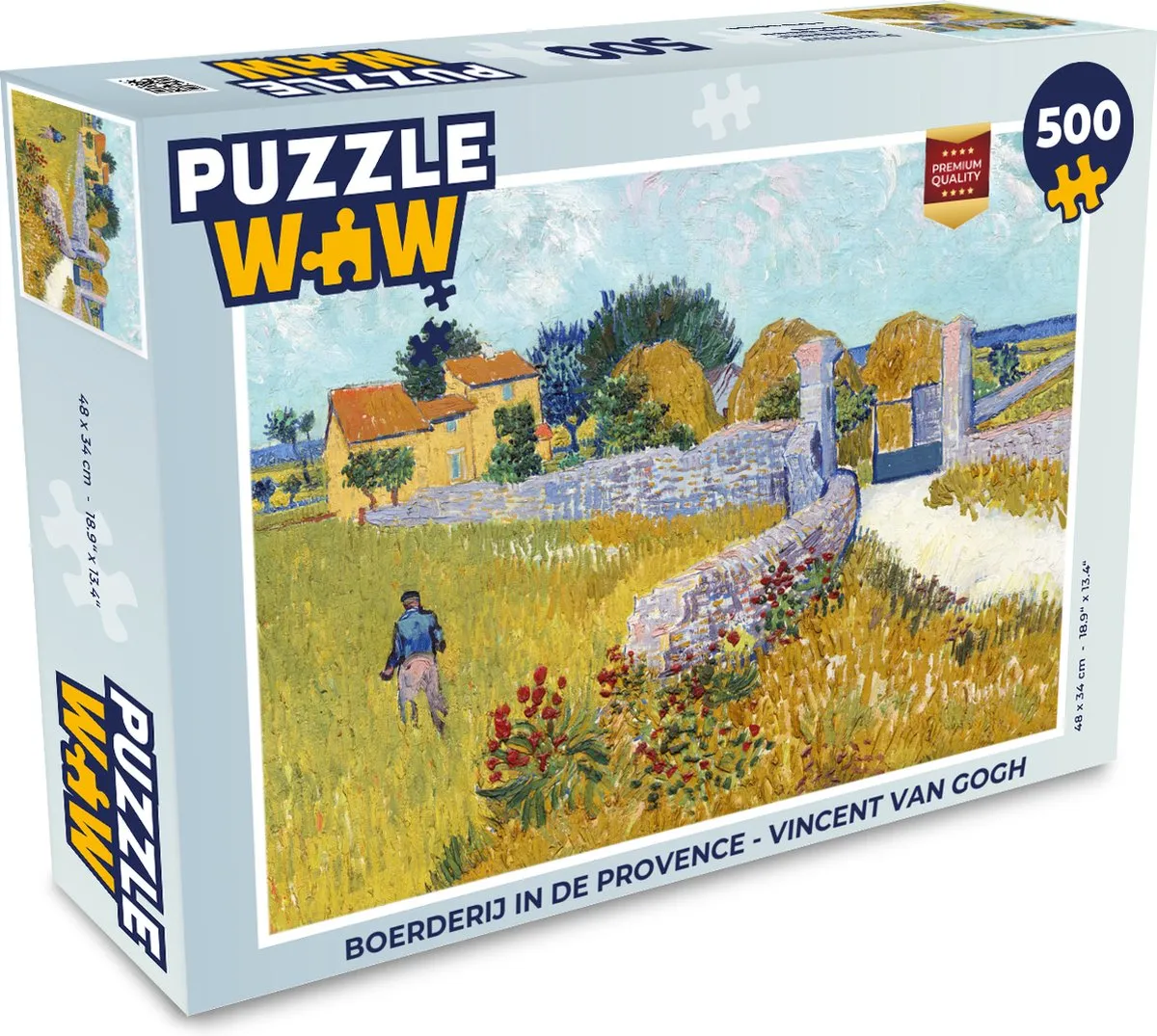 PuzzleWow Vincent van Gogh Boerderij in de Provence Legpuzzel 500 Stuks