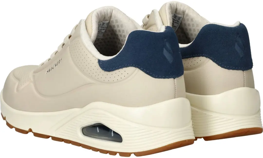 Skechers Uno Tailored Air Sneakers Heren - Beige - afbeelding 6 van 6