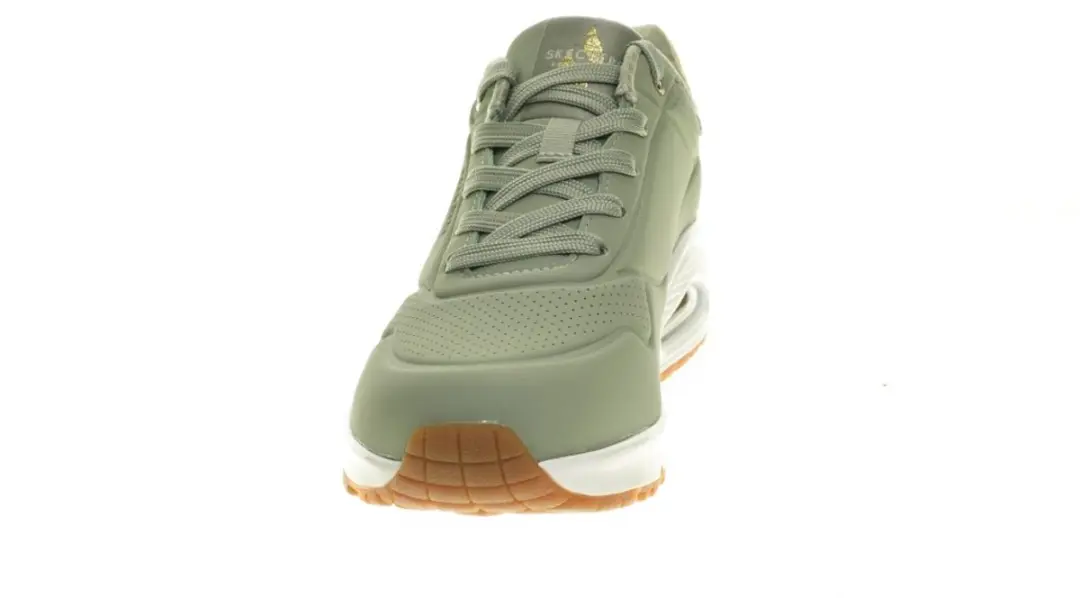 Skechers UNO Golden Air Dames Sneakers - Sage/Zilver