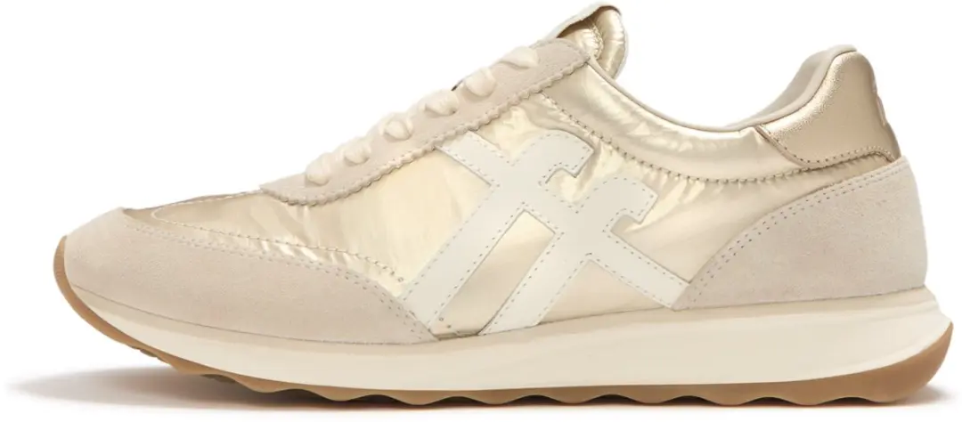 FitFlop Retro-Q Sneakers - Metallic Beige - 36