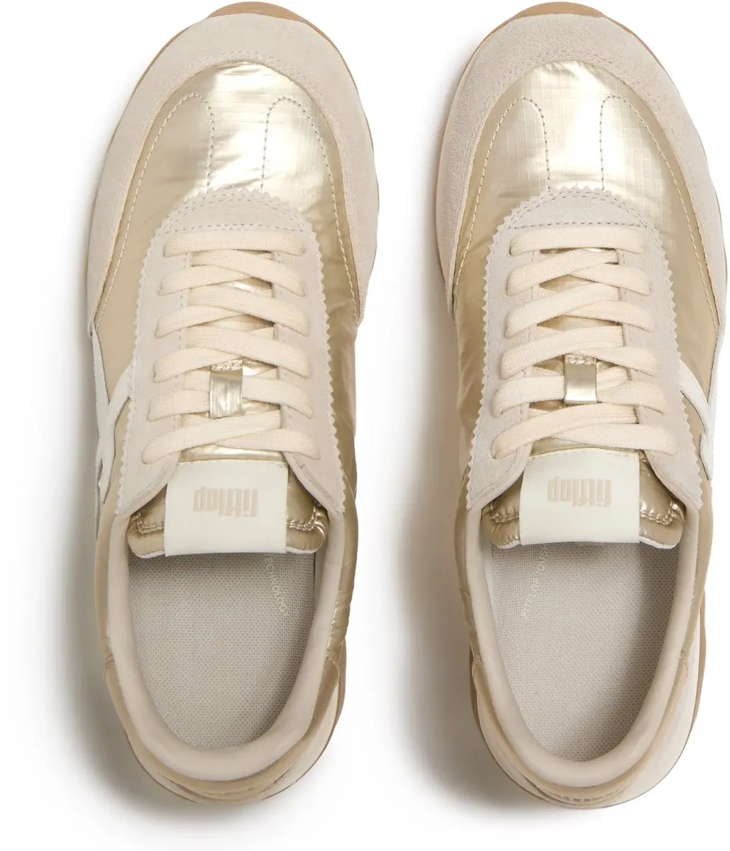 FitFlop Retro-Q Sneakers - Metallic Beige - 36