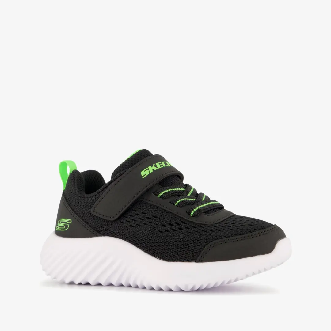 Skechers bounder jongens sneakers zwart groen
