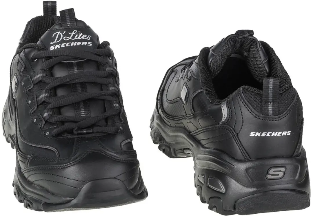 Skechers D'Lites Fresh Start Sneakers 11931-BBK - Zwart