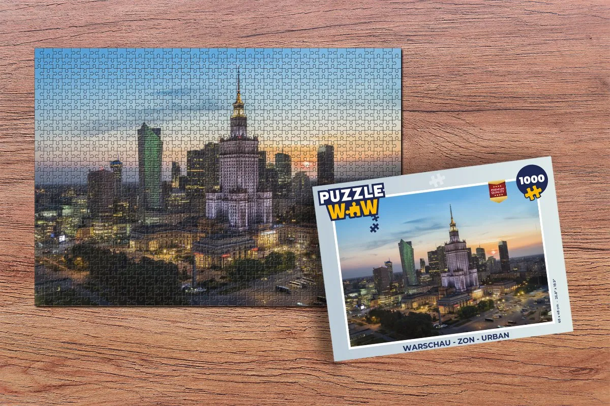 PuzzleWow Warschau Legpuzzel 1000 Stuks - Multicolor