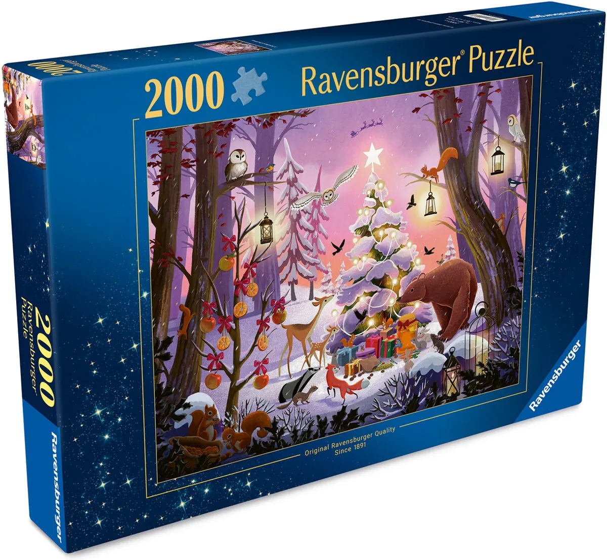 Ravensburger Kerst in het Bos Legpuzzel 2000 Stuks