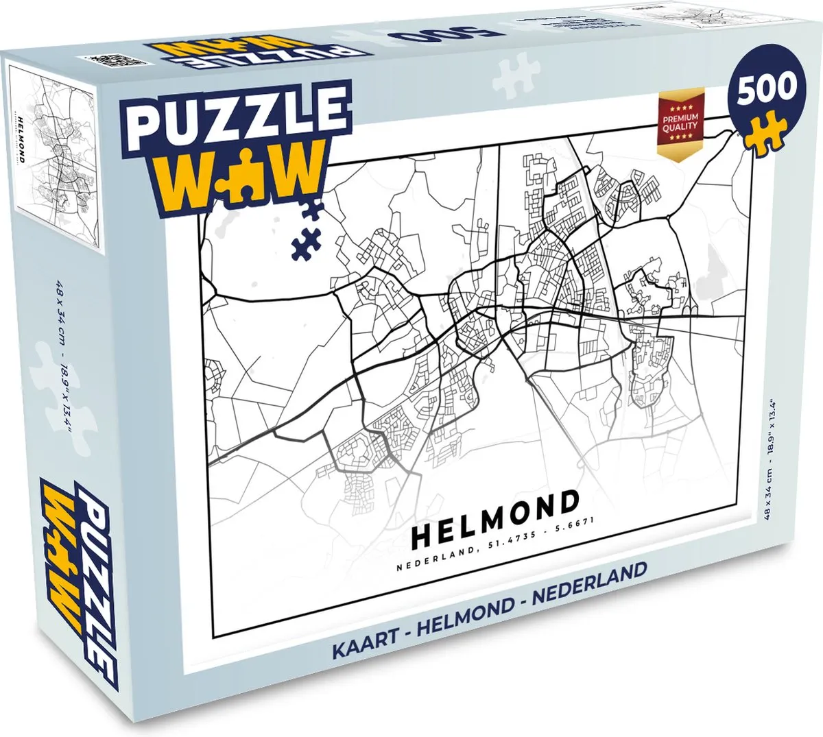 PuzzleWow Legpuzzel Helmond Nederland 500 Stuks