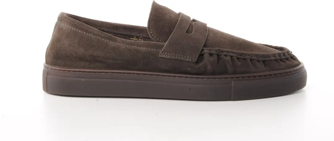 Copenhagen heren loafer Piraeus suède donkerbruin