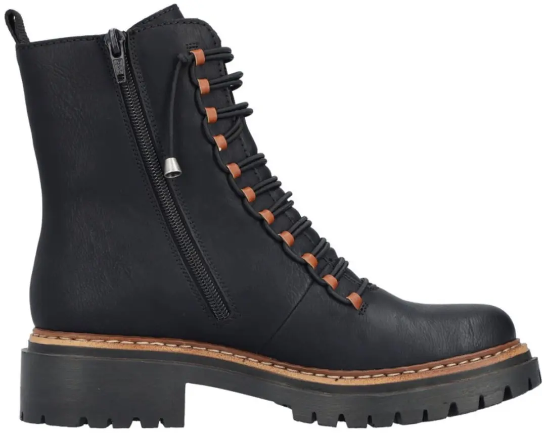 Rieker Dames Enkellaars 72653-00 - Zwart - afbeelding 3 van 6