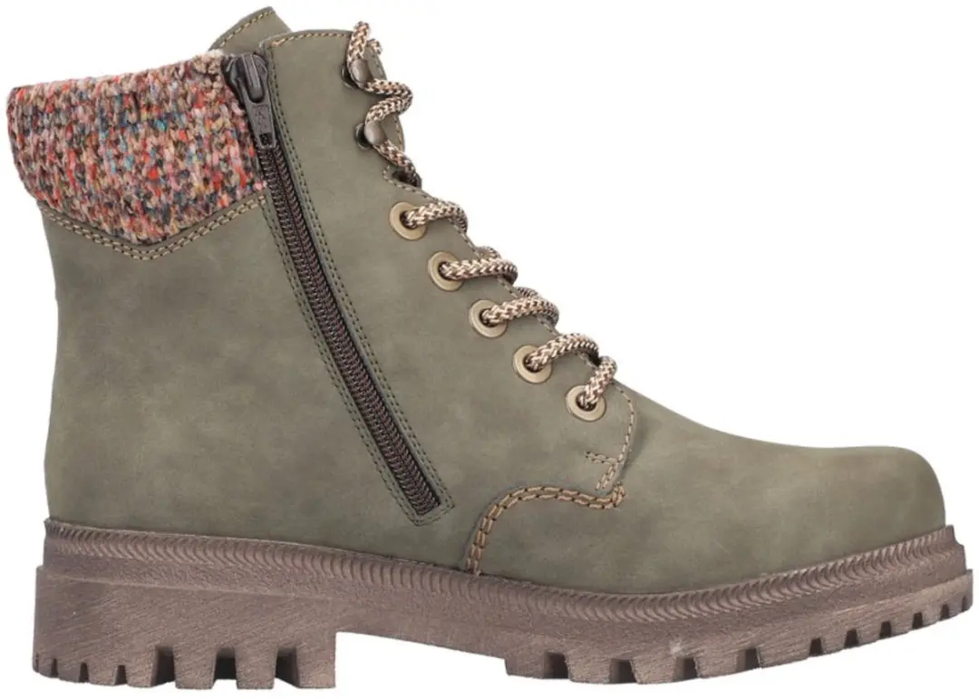 Rieker Y7621-54 Dames Enkellaarsjes - Groen - afbeelding 4 van 6