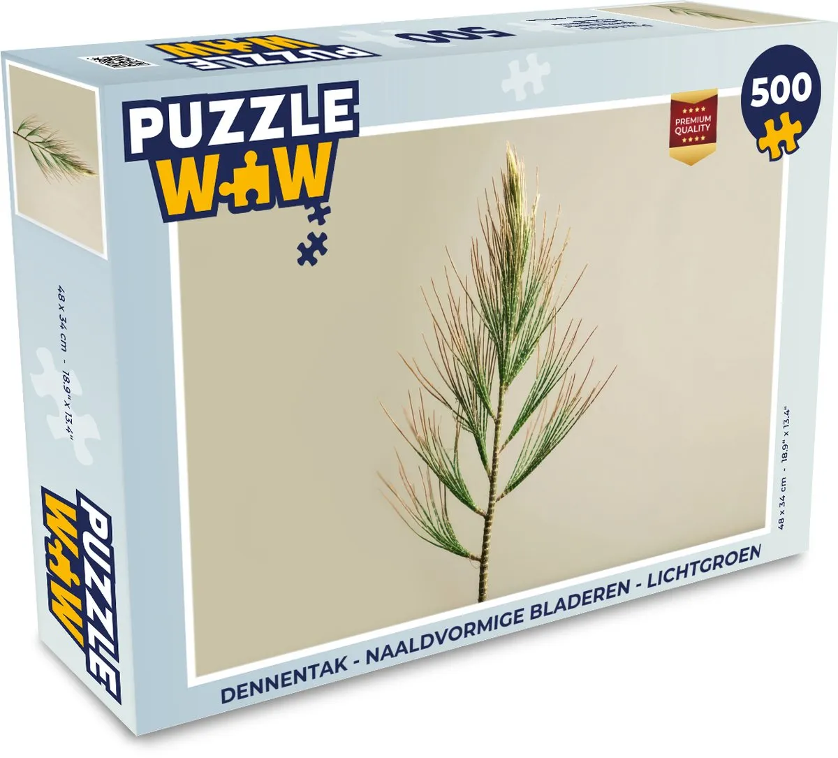 PuzzleWow Dennentak Legpuzzel 500 Stuks