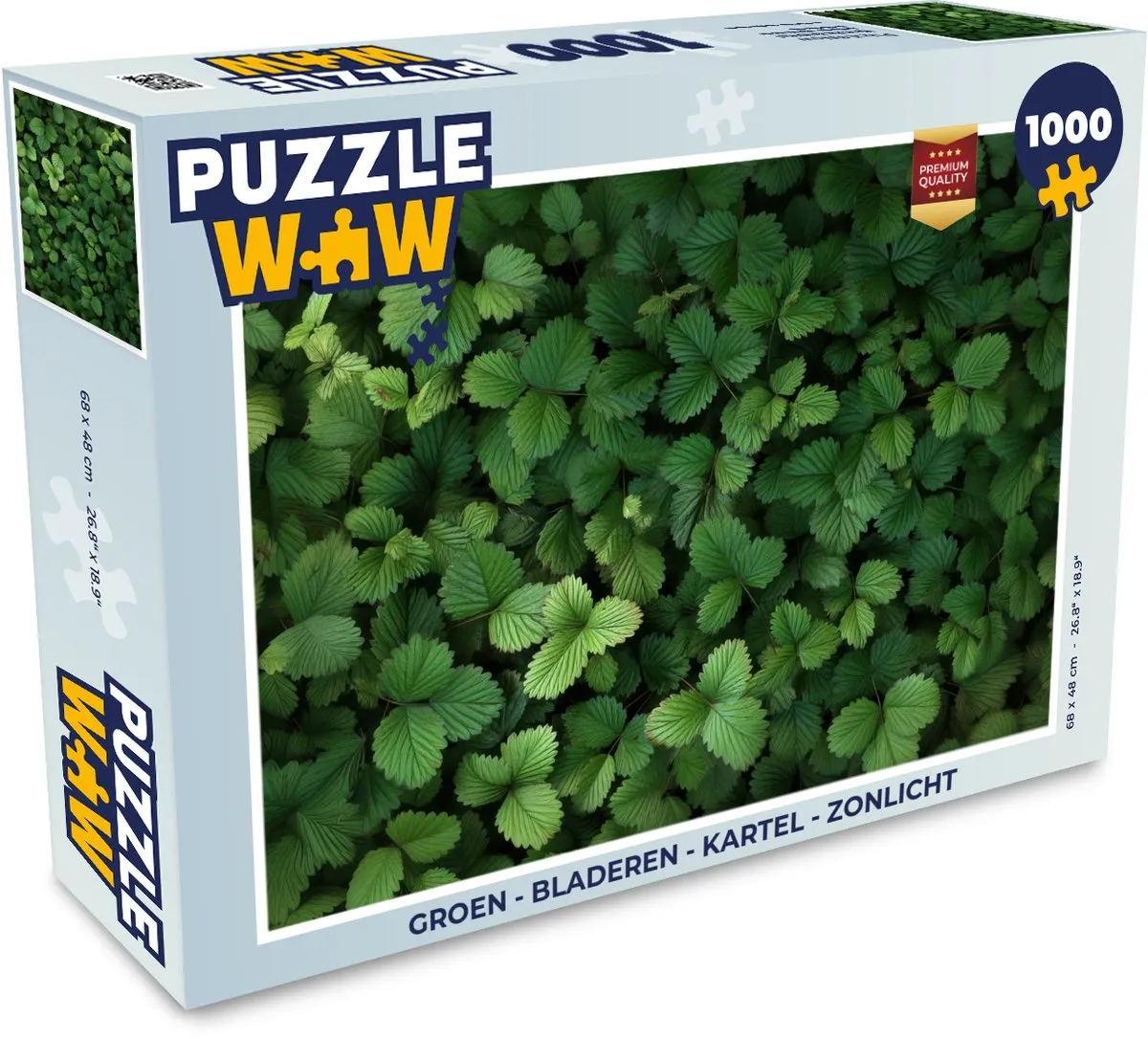 PuzzleWow Legpuzzel 1000 Stuks - Groen Bladeren