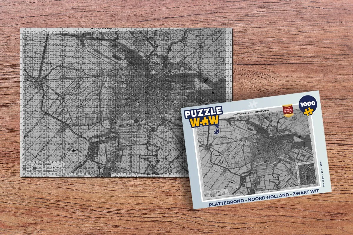 PuzzleWow Noord-Holland Legpuzzel 1000 Stuks - MPN 6017000434432