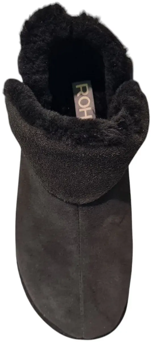 Rohde Dames Pantoffel 7076-90 - Maat 40 - Zwart