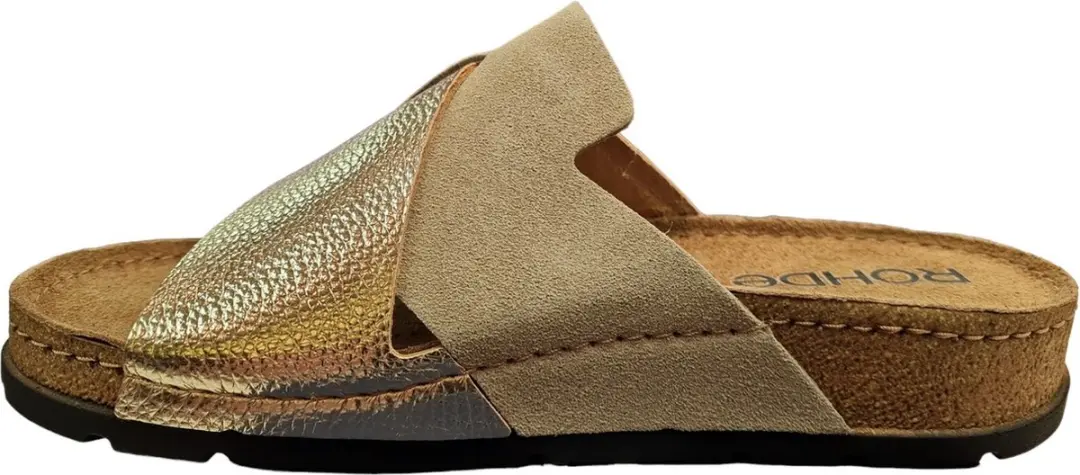 Rohde 5410 Teenslipper - Wit/Beige