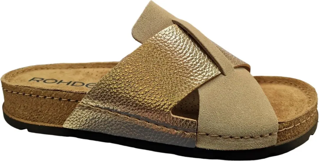 Rohde 5410 Teenslipper - Wit/Beige