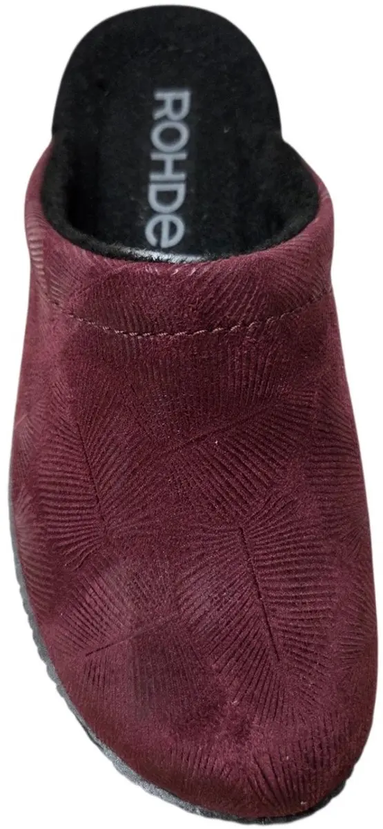 Rohde Dames Pantoffel 2450-48 - Wijnrood Maat 37