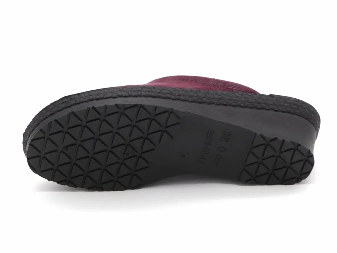 Rohde Dames Pantoffel 2450-48 - Wijnrood Maat 37
