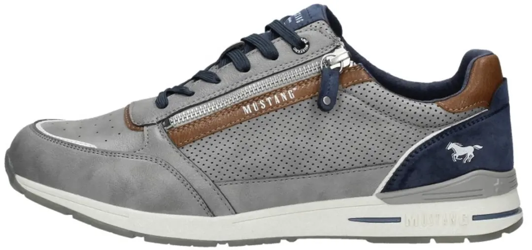 Mustang Sneakers Laag Grijs - Maat 42 - afbeelding 2 van 6