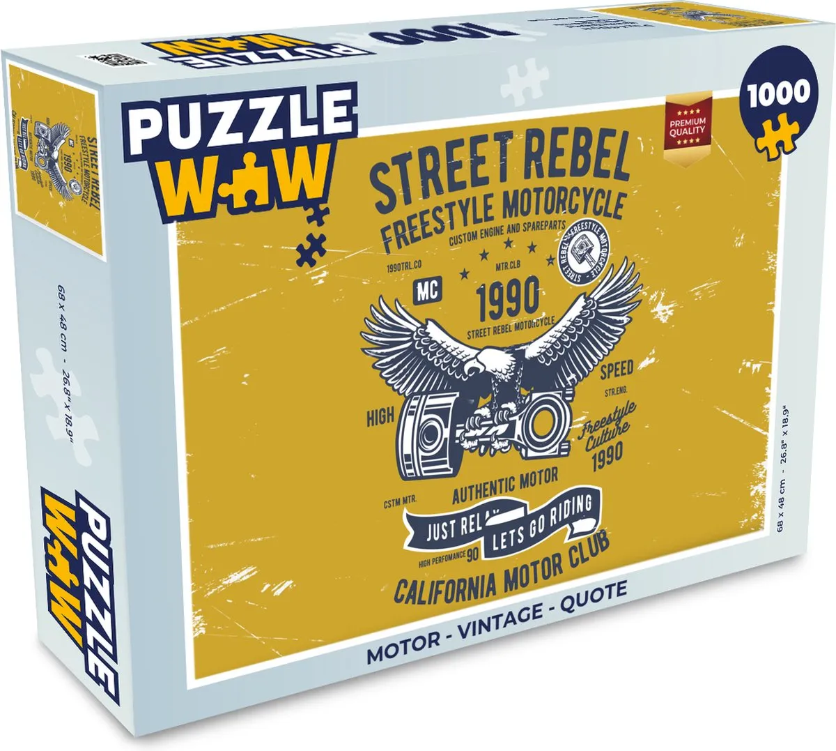 PuzzleWow Vintage Quote Legpuzzel 1000 Stuks