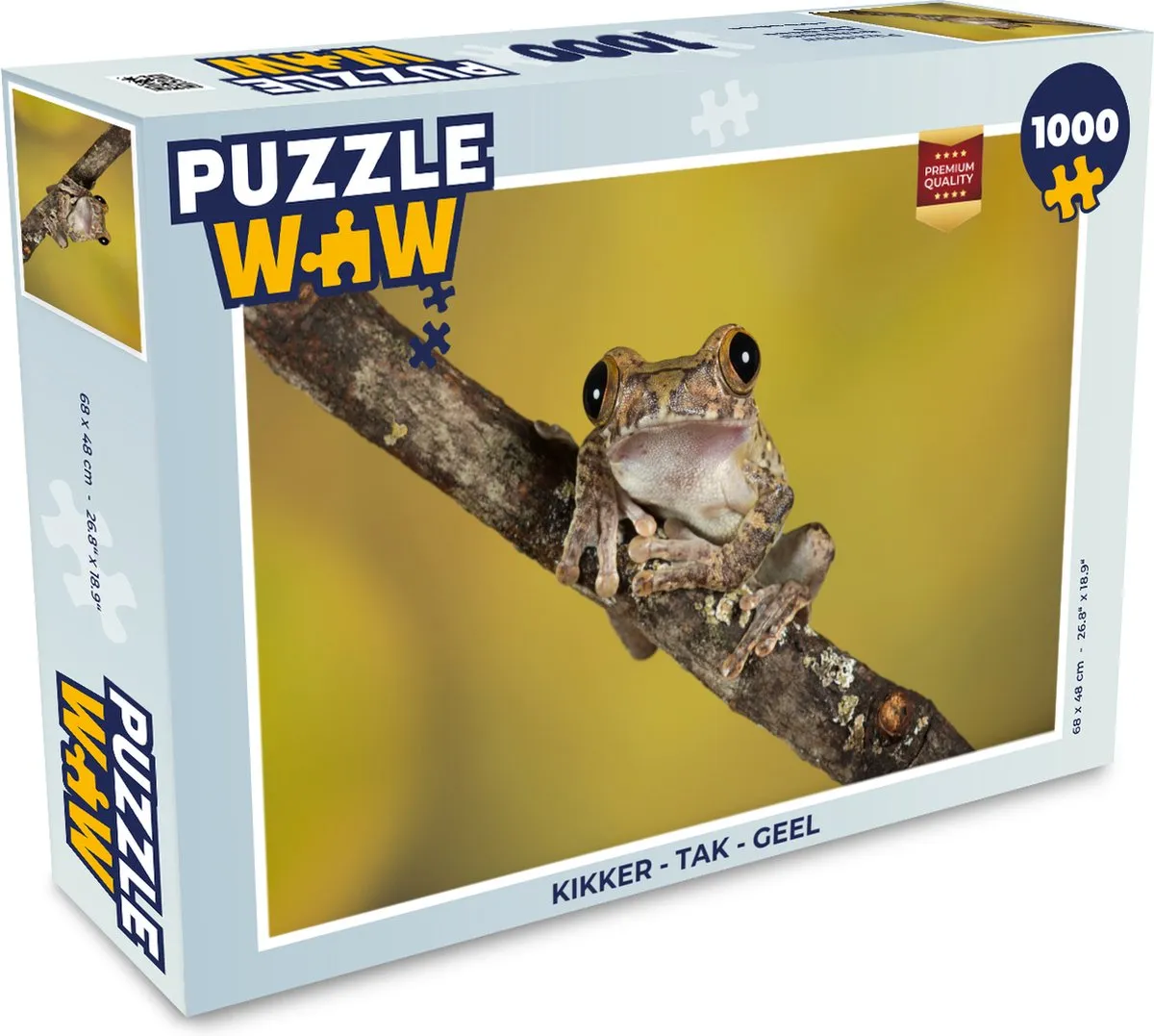 PuzzleWow Kikker Tak Legpuzzel 1000 Stuks - Multicolor