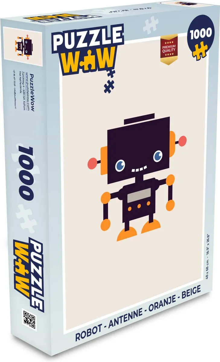 PuzzleWow Robot Antenne Puzzel 1000 Stuks - Multicolor