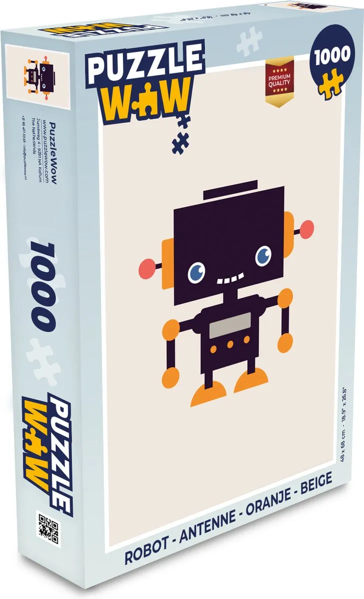 PuzzleWow Robot Antenne Puzzel 1000 Stuks - Multicolor