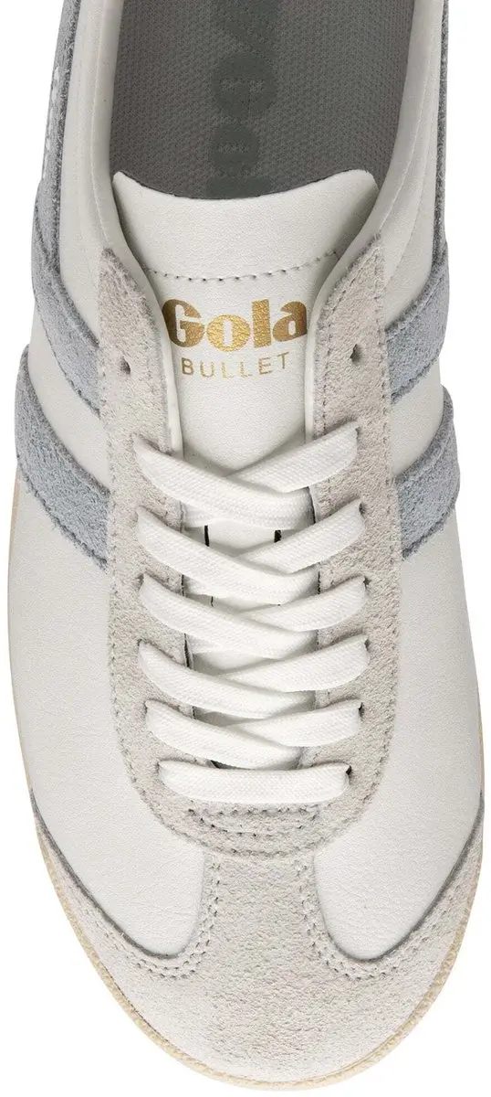 Gola Bullet Pure Damestrainers - 36 - Wit/IJsblauw/Roz - afbeelding 2 van 6