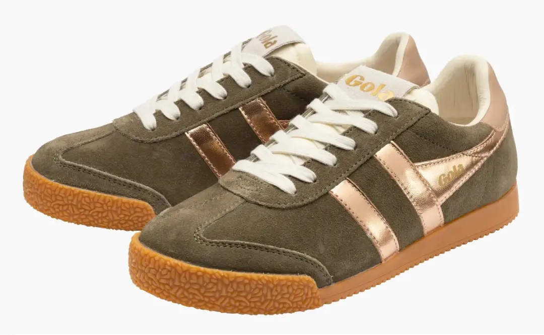 Gola Elan Glitz Schoenen - CLB790 - 39 - Khaki/Rozegoud/Cameo - afbeelding 2 van 6