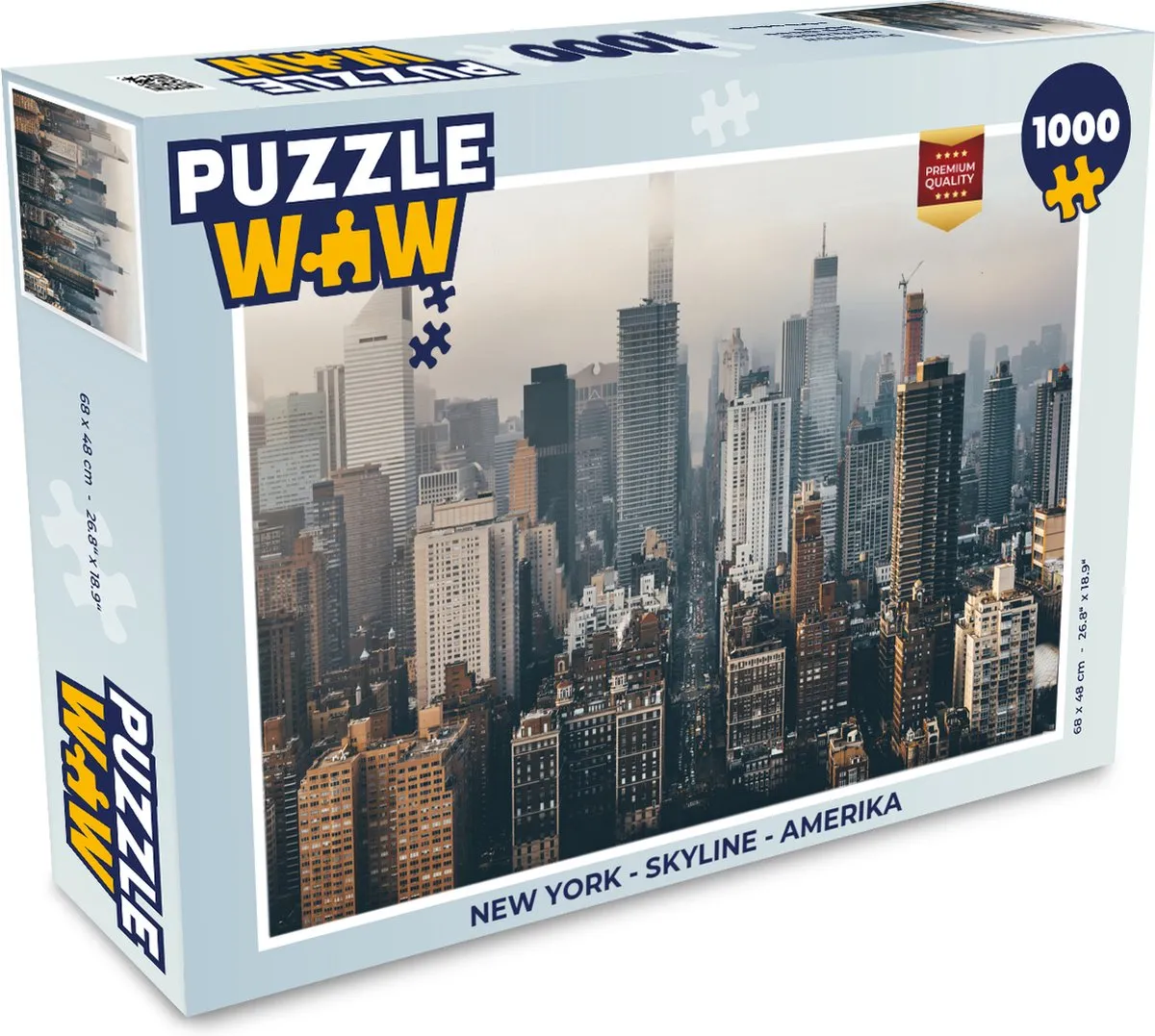 PuzzleWow New York Skyline Legpuzzel 1000 Stuks