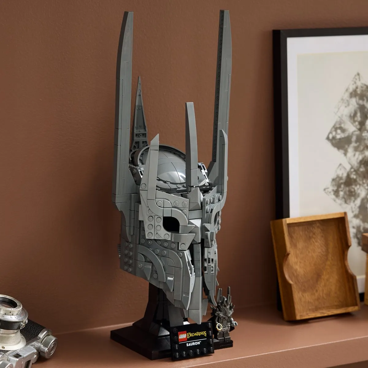 LEGO Icons The Lord of the Rings Helm van Sauron Bouwpakket 538 Stukken - Grijs