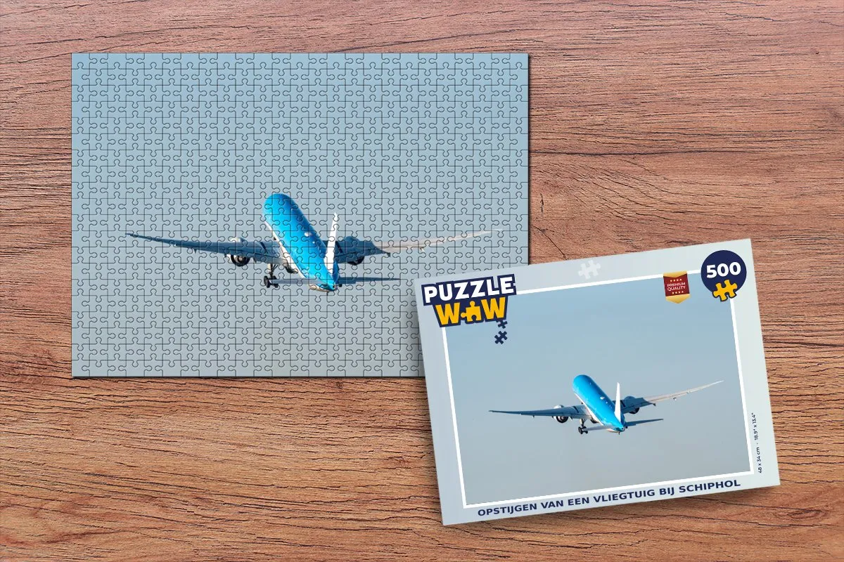 PuzzleWow Legpuzzel Opstijgen Schiphol 500 Stuks - Multicolor