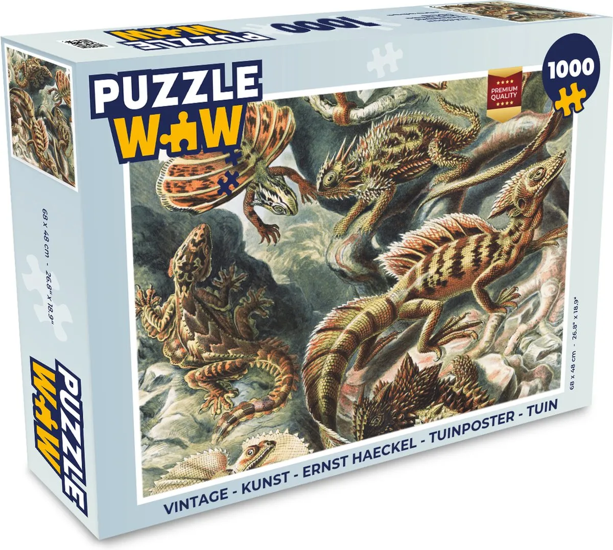 PuzzleWow Vintage Salamanders Legpuzzel 1000 Stuks