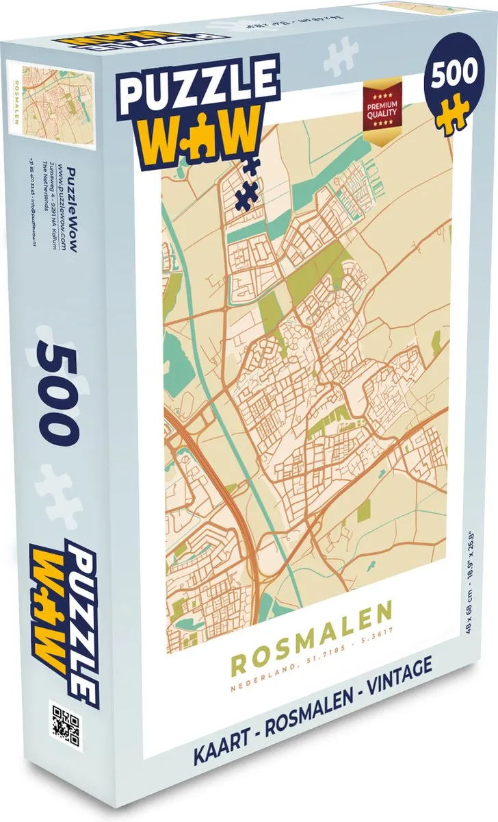 PuzzleWow Rosmalen Vintage Legpuzzel 500 Stuks