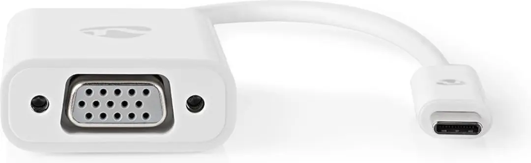 Nedis USB-C naar VGA Adapter 1080p - 5Gbps - 20cm - Wit