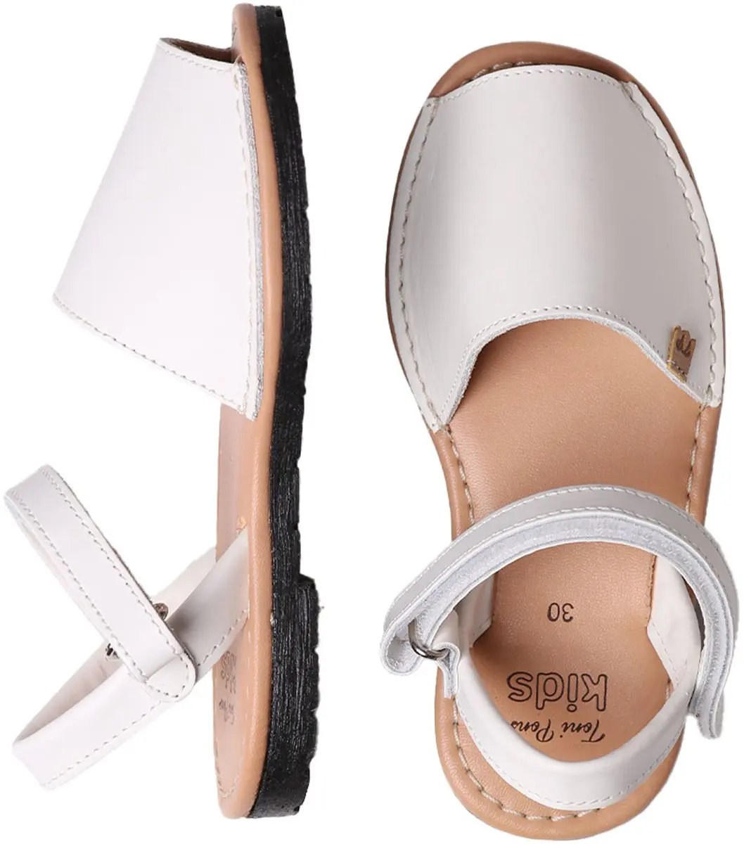 Leren kindersandalen met klittenbandsluiting