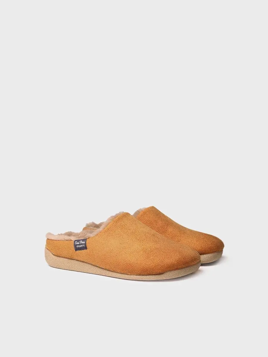 Huisslipper in klompvorm met binnenvoering voor dames