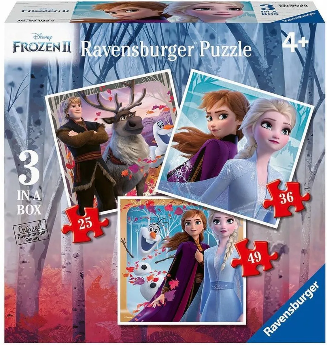 Ravensburger Disney Frozen 2 Puzzel 25-36-49 Stukjes