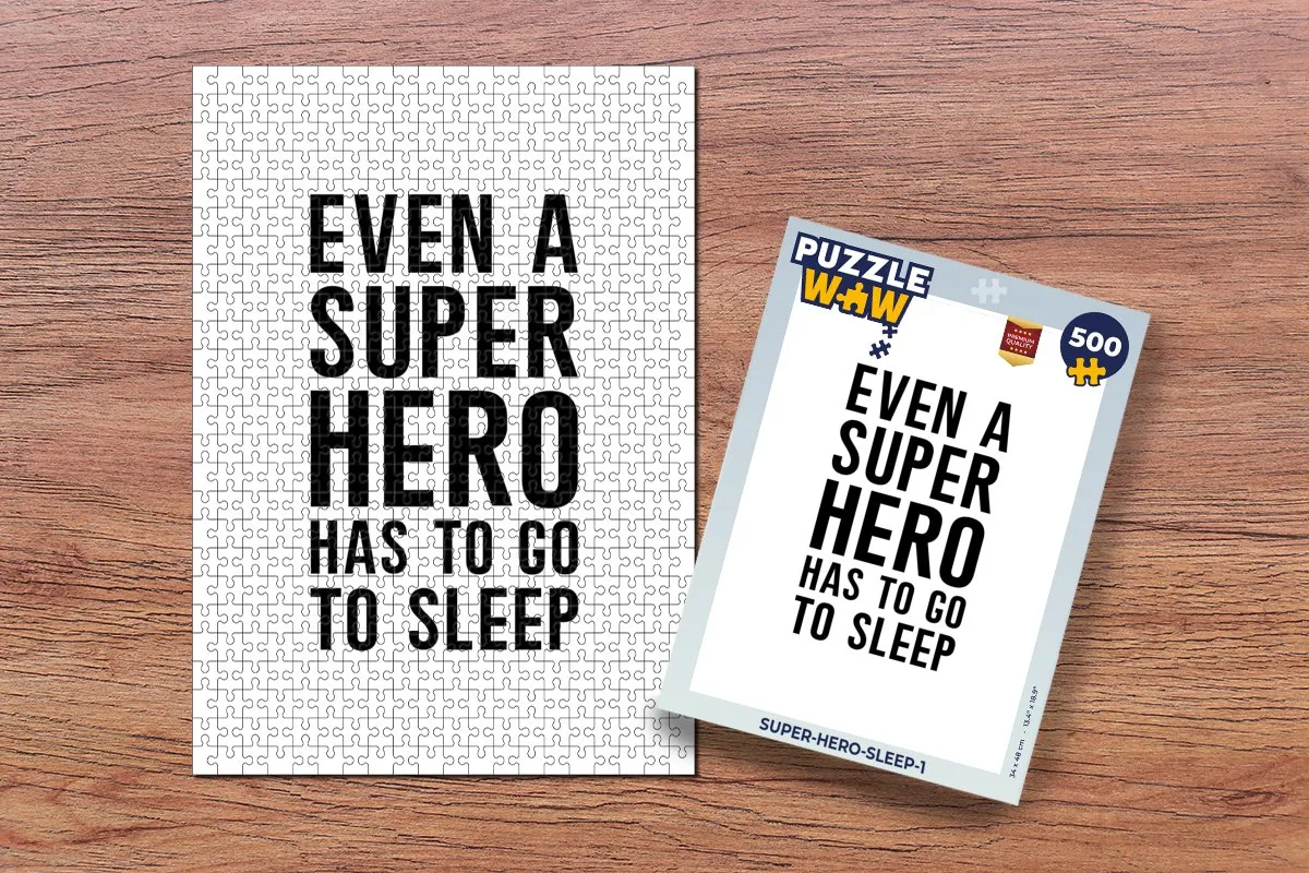 PuzzleWow Quotes Jongens Legpuzzel 500 Stuks - Multicolor